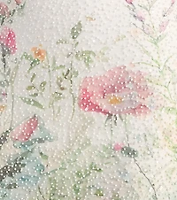 Adele Floral Beaded Mini Dress