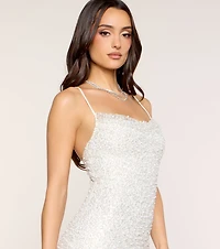 Nella Pearl Beaded Bodycon Mini Dress
