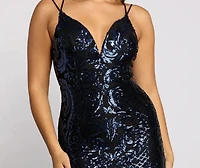 Kayley Sequin Midi Dress