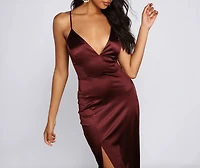 Kenzie Formal Lattice Midi Dress