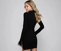Elsie Formal Embellished Mini Dress
