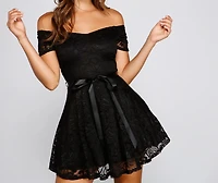 Blair Formal Off The Shoulder Lace Dress