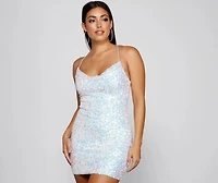 Bellarose Formal Sequin Mini Dress