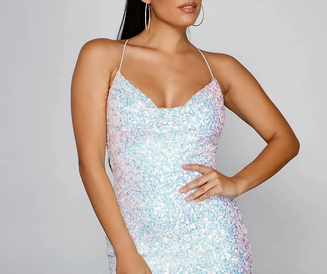 Windsor Bellarose Formal Sequin Mini Dress | MainPlace Mall