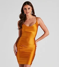 Dani Sleek Strappy Back Mini Dress