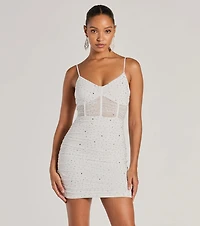 Kerrie Heatstone V-Neck Party Dress