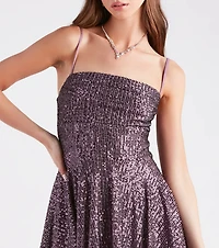Marybelle Sequin A-Line Dress