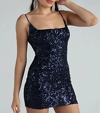 Leila Sequin Bodycon Mini Dress