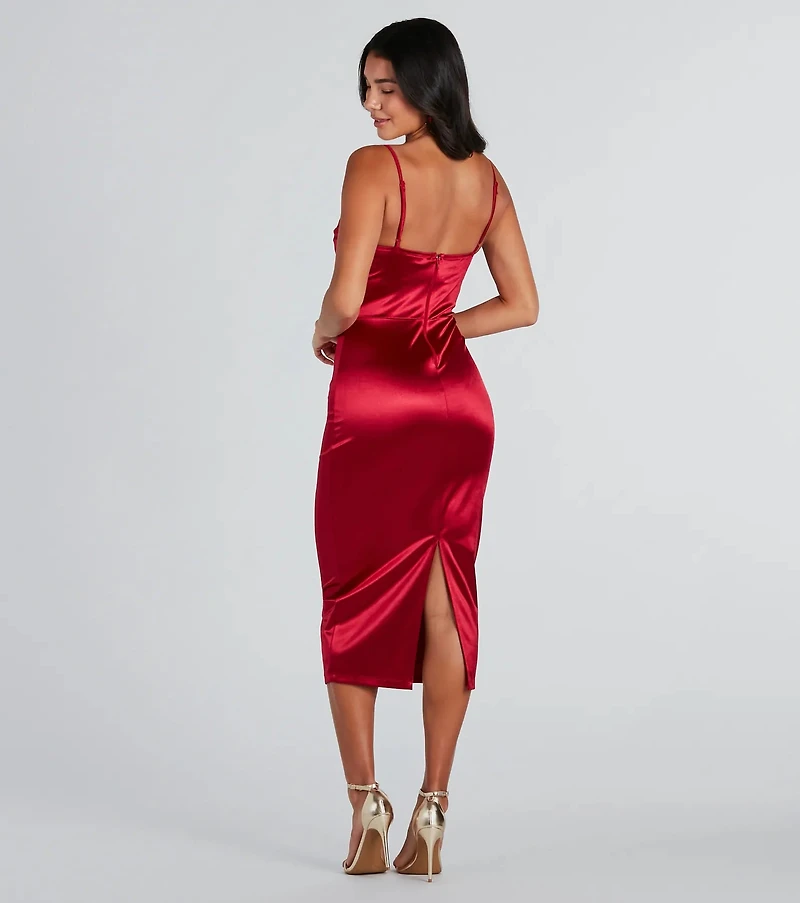 long sleeve formal dresses midi Pure Silk Midi Dresses Long Sleeve Button Down Silk Shirt Dress Green / S