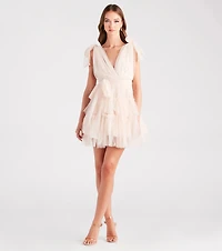 Carina Tulle Polka Dot A-Line Party Dress