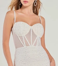 Andi Heat Stone Corset Dress