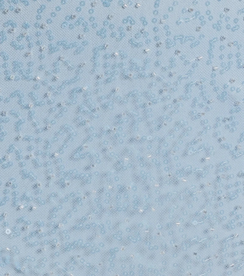 Kiara Sequin Beaded Off-The-Shoulder Mini Dress