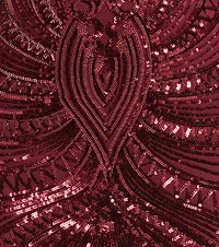 Krystal Sequin Low Back Beaded Mini Dress