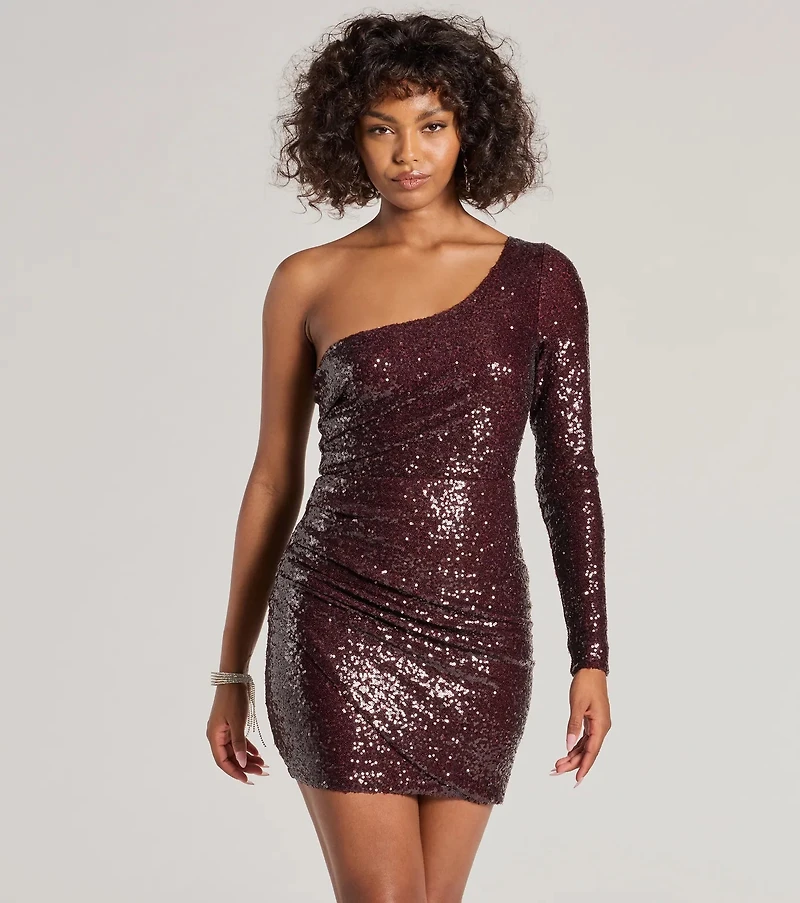 Haley Sequin Short Party Dress