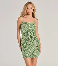 Brynlee Sequin Embroidered Bodycon Dress