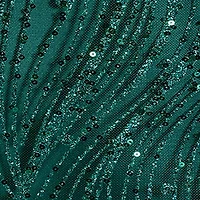 Linda Lace-Up Glitter Sequin Skater Party Dress
