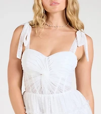 Cathy Sweetheart Corset A-Line Lace Short Dress