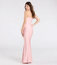 Delia Formal Cowl Neck Long Dress