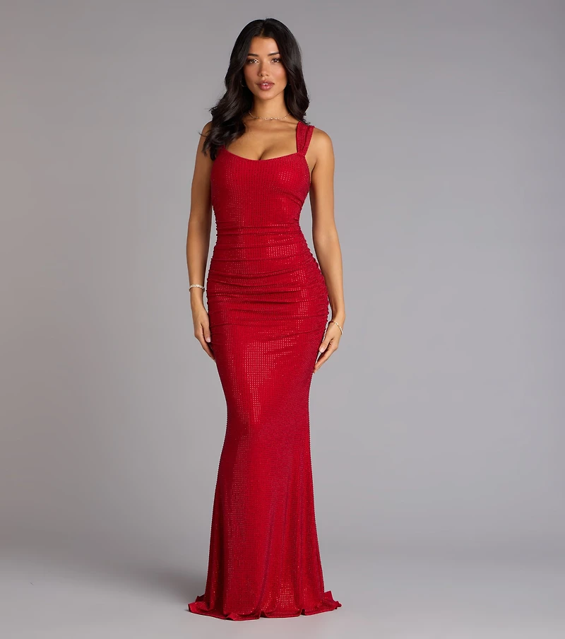 Kaylie Rhinestone Mermaid Formal Dress