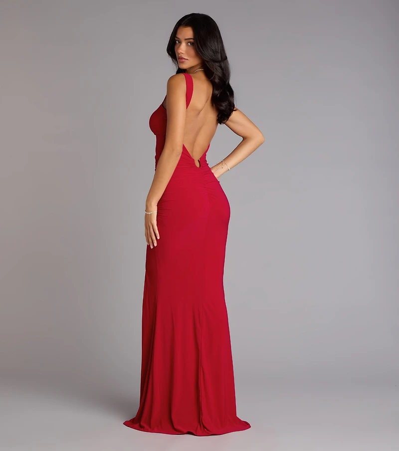 Zooey Open Back Mermaid Formal Dress