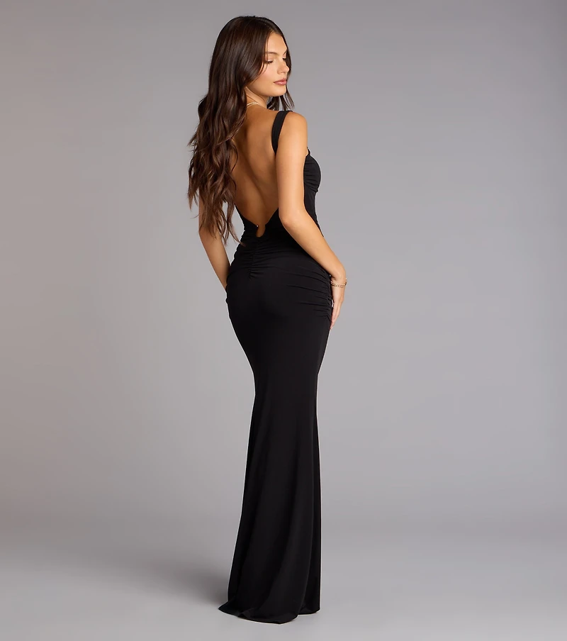 Zooey Open Back Mermaid Formal Dress