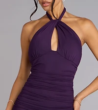 Elina Halter Cutout Mermaid Dress