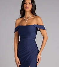 Evelyn Off-The-Shoulder Formal Dress