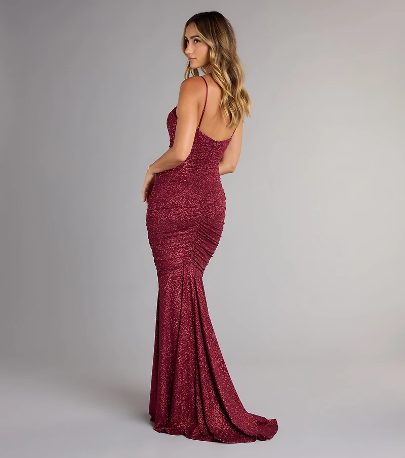 Sofia Glitter Mermaid Formal Dress