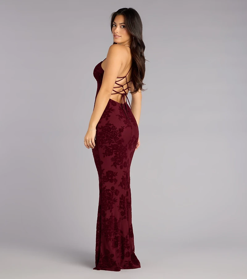 Clarence Lace-Up Mermaid Formal Dress