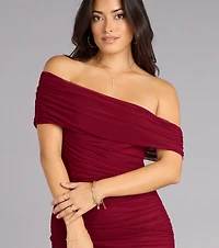 Ashlynn Off-Shoulder Mermaid Formal Dress
