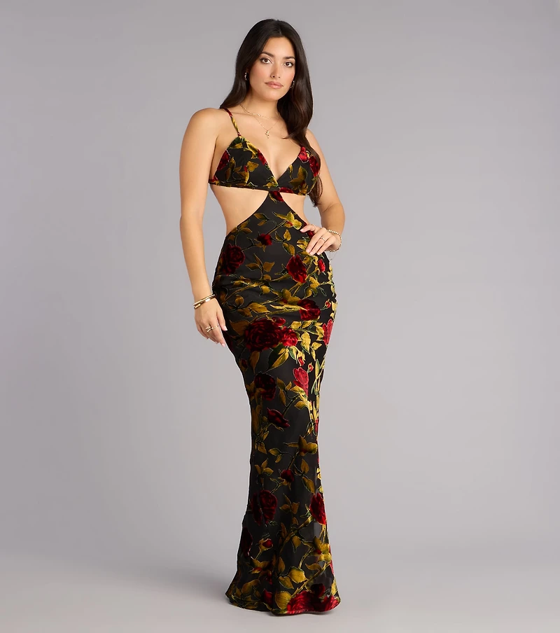 Milana Velvet Open Back Mermaid Formal Dress