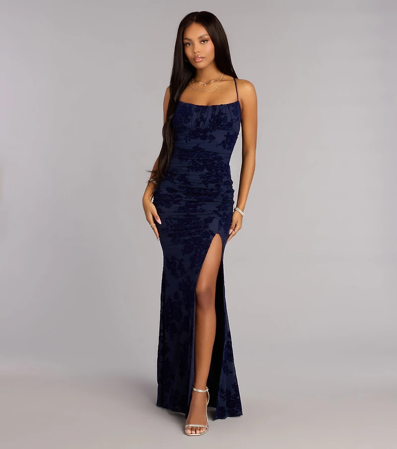 Mandy Strappy Tie-Back Mermaid Formal Dress