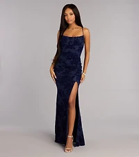 Mandy Strappy Tie-Back Mermaid Formal Dress
