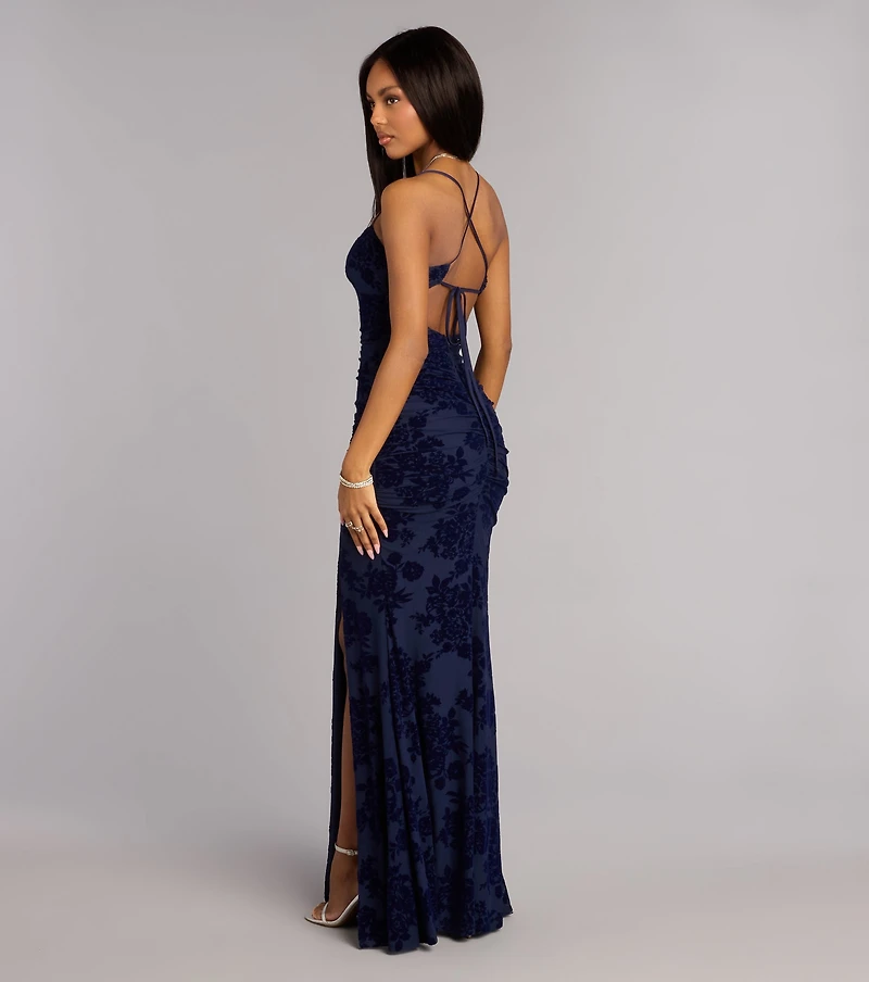Mandy Strappy Tie-Back Mermaid Formal Dress