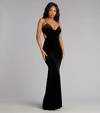 Marlene Velvet V-Neck Mermaid Formal Dress