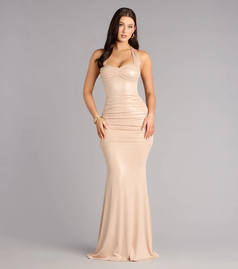 Marcie Halter Mermaid Formal Dress