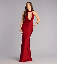 Vera Satin Mermaid Formal Dress