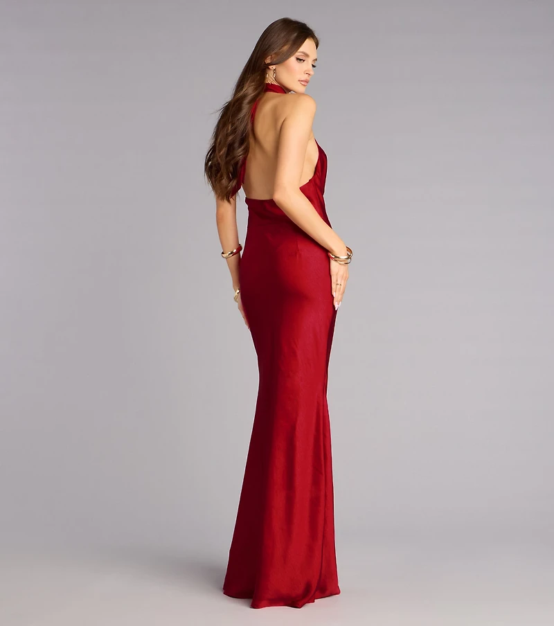 Vera Satin Mermaid Formal Dress