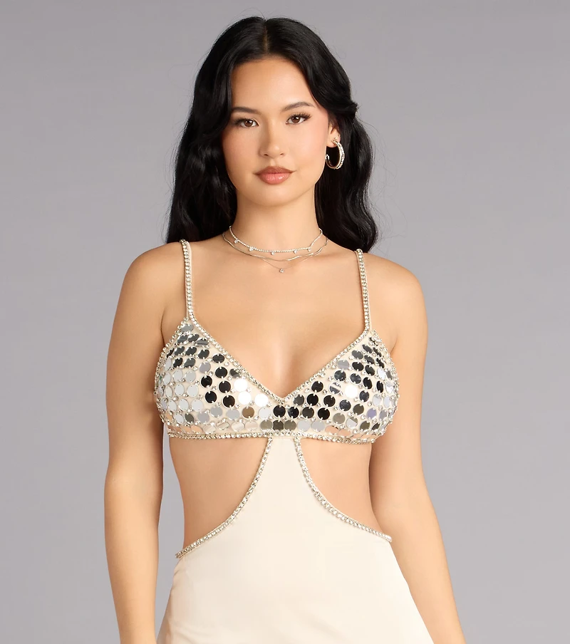 Marybelle Satin A-Line Formal Dress