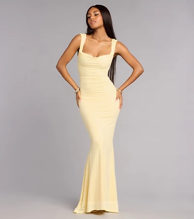 Vanessa Lace-Up Mermaid Formal Dress