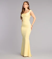 Vanessa Lace-Up Mermaid Formal Dress