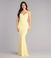 Anisa Pearl Rhinestone Mermaid Formal Dress