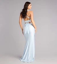 Jianne Formal Lace-Up Back Long Dress