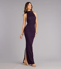 Betsy Mesh Open Back Formal Dress