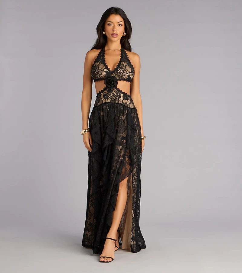 Lyla Lace A-Line Formal Dress