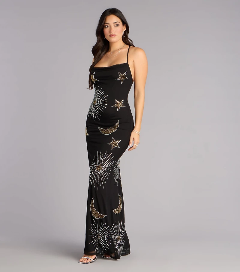 Daniella Celestial Rhinestone Formal Dress