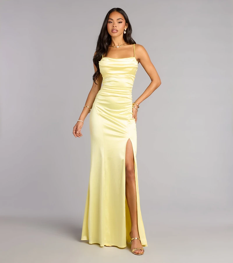 Heidi Satin Mermaid Formal Dress