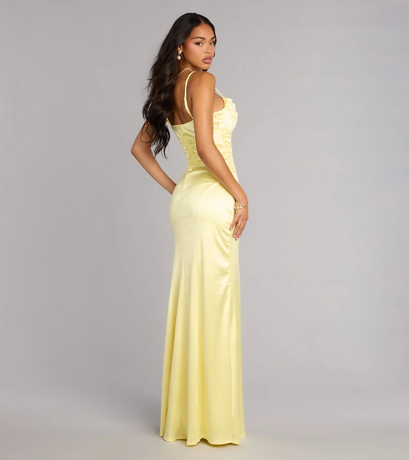 Heidi Satin Mermaid Formal Dress