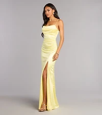 Heidi Satin Mermaid Formal Dress