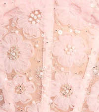 Elodie Sequin Beaded Corset Mermaid Dress